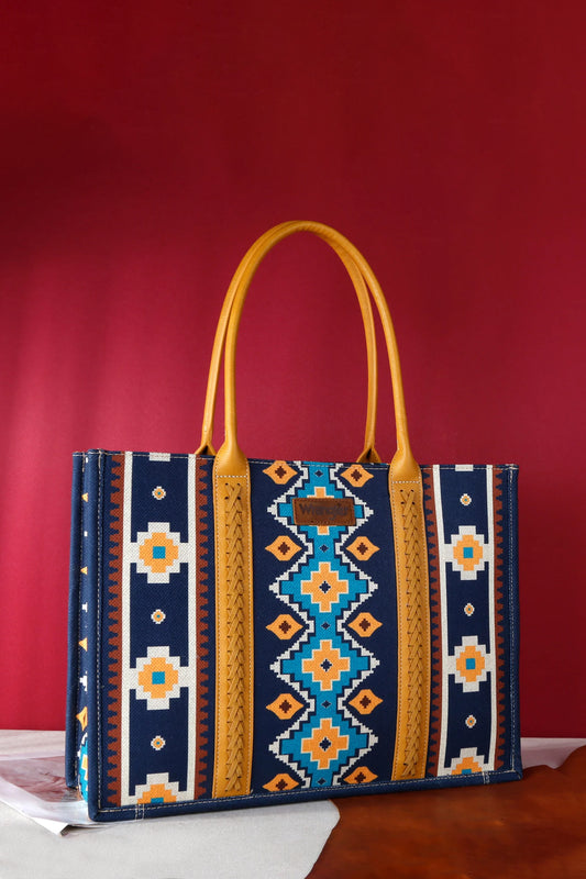 Wrangler Southwestern Tote Bag - X4W2951BAG - Navy