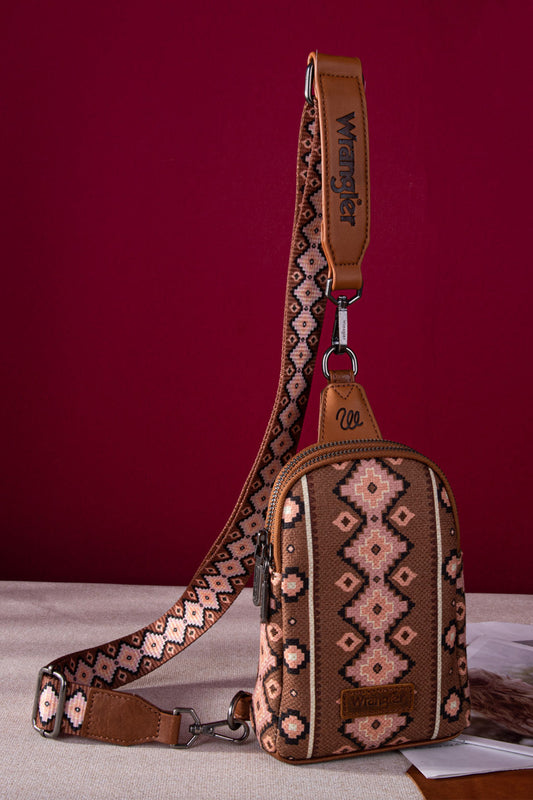 Wrangler Southwestern Sling Bag - X4W2954BAG - Brown
