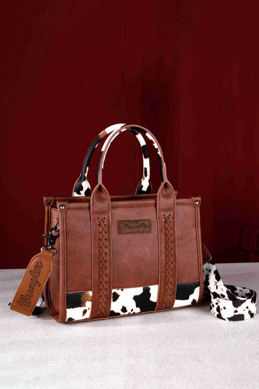 Wrangler Cow Print Crossbody Bag - X4W2955BAG - Dark Tan