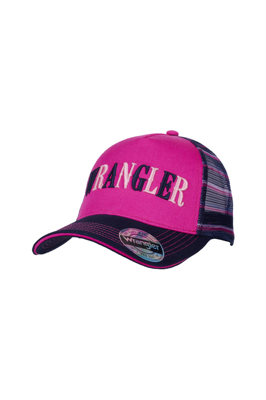 Wrangler Lisa Trucker Cap - Pink/Navy - X4W2998CAP