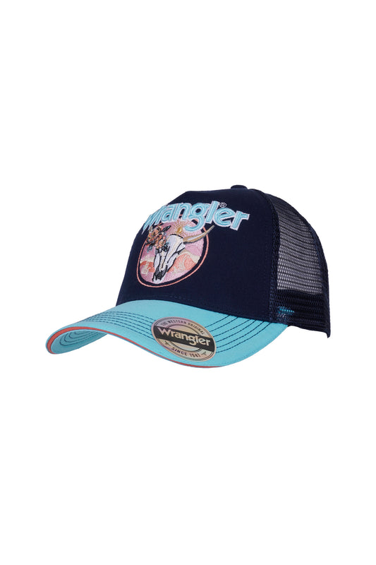 Wrangler Chelsea Trucker Cap - Navy/Aqua - X4W2999CAP