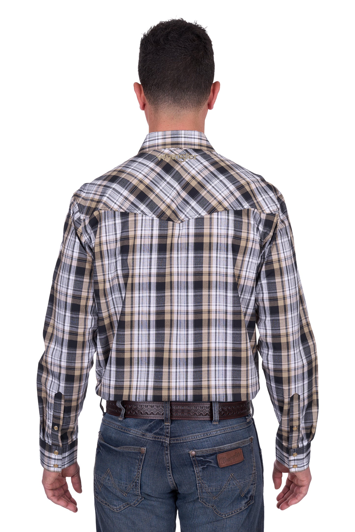 Wrangler Mens Joel Logo L/S Shirt - X5S1111361