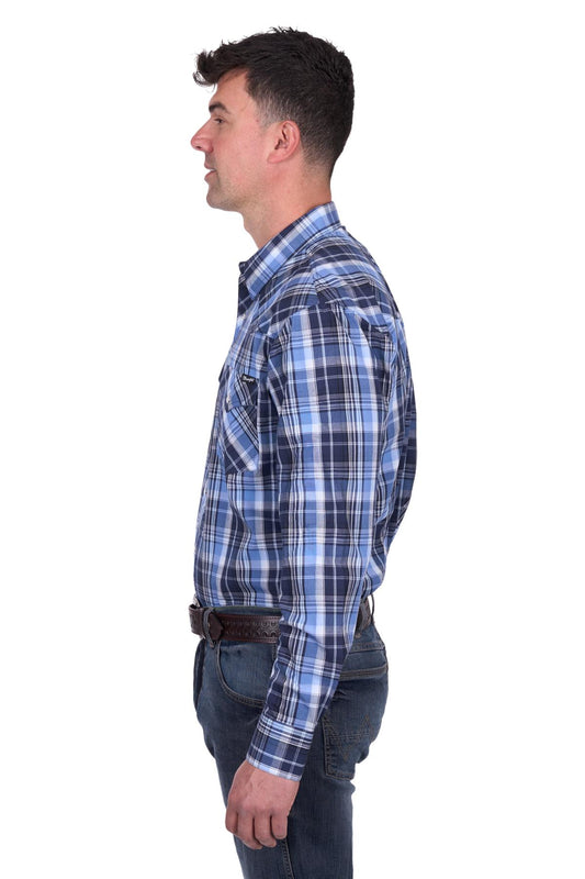Wrangler Mens Check Logo L/S Shirt - X5S1112362