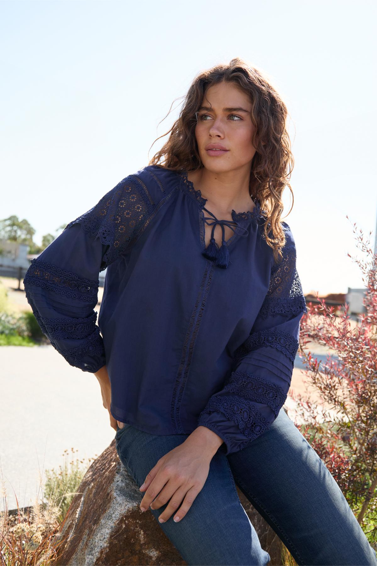 Wrangler Ladies Tamara L/S Blouse - X5S2513443