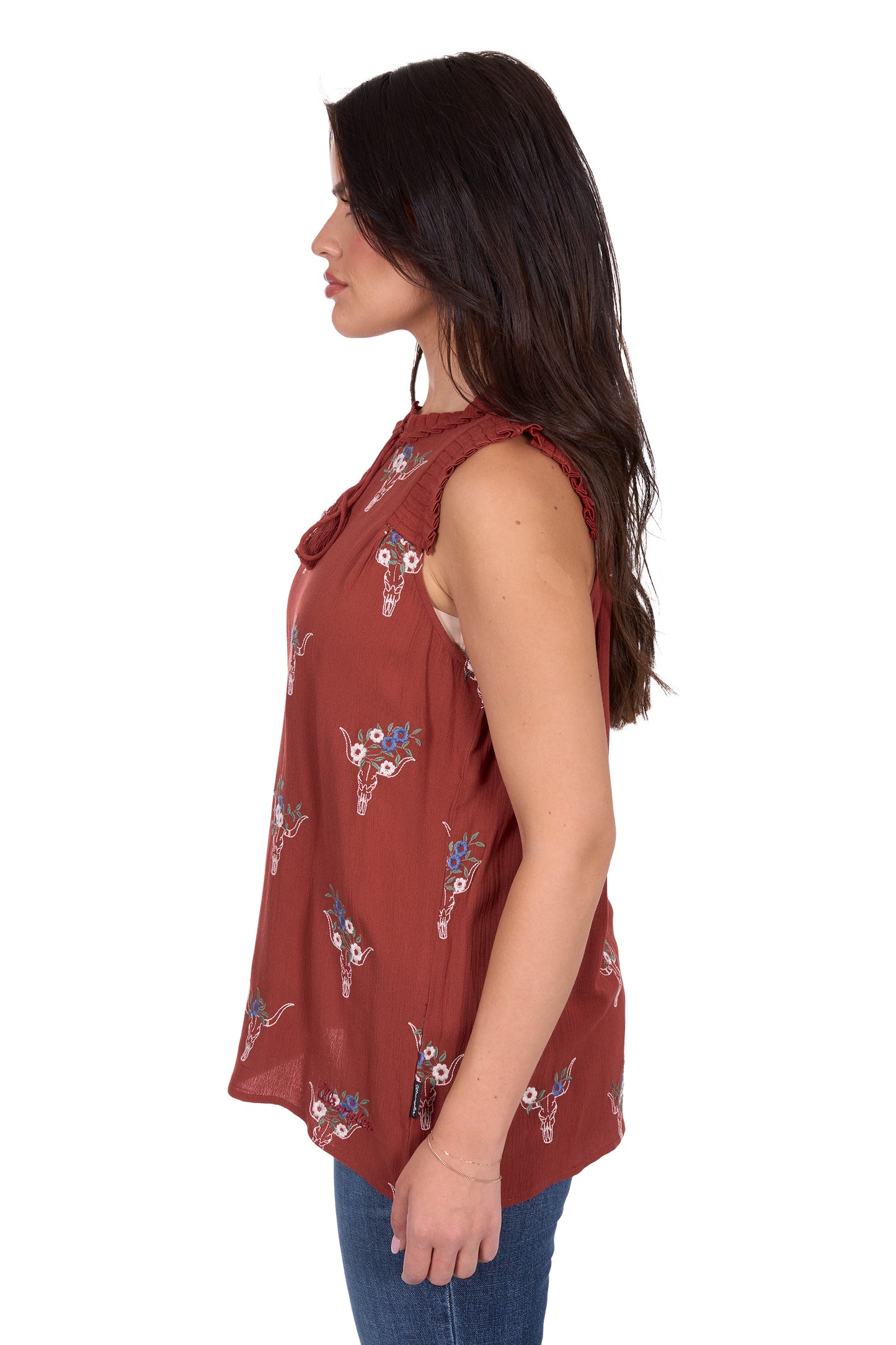 Wrangler Ladies Krissy Sleeveless Blouse - X5S2536442