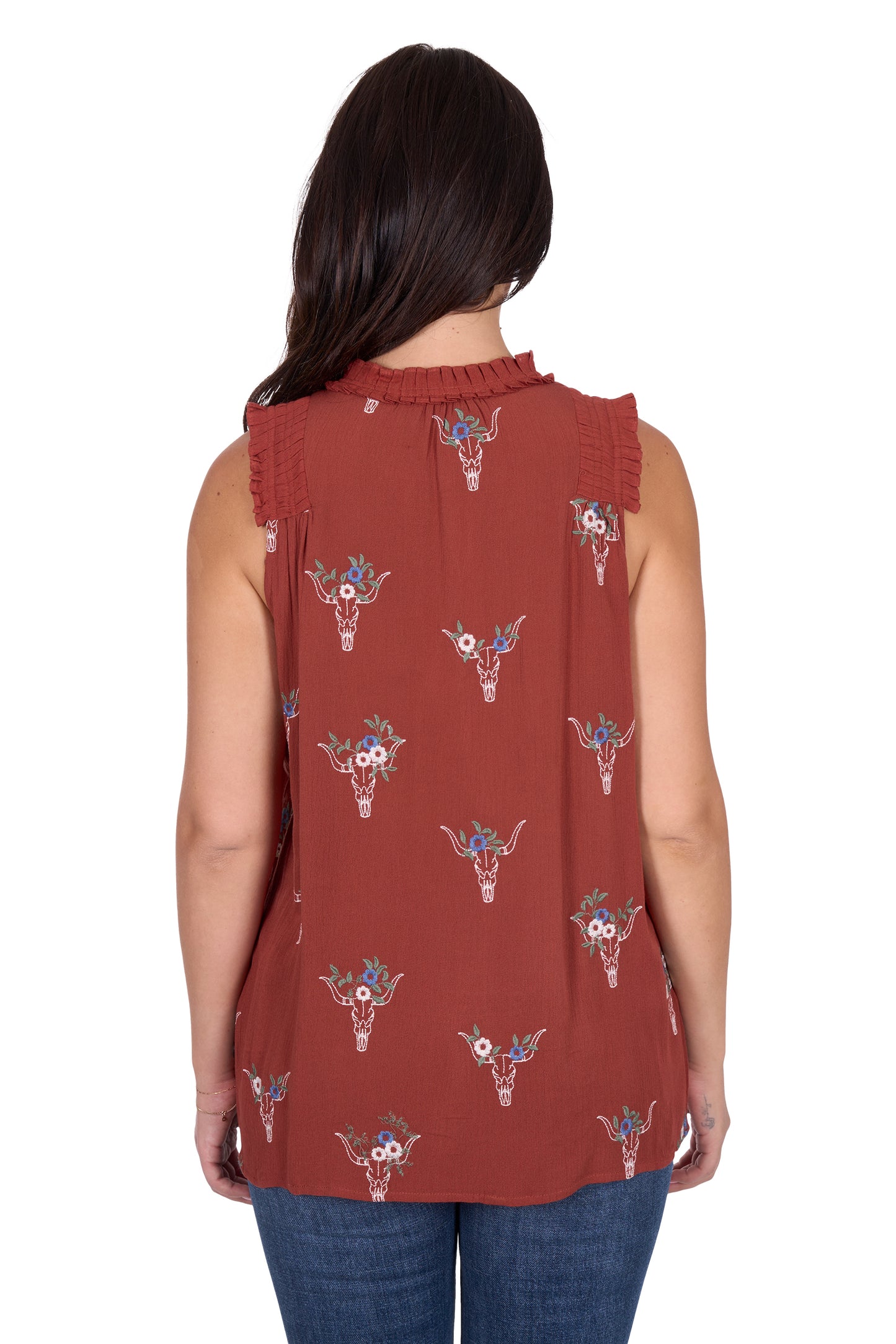 Wrangler Ladies Krissy Sleeveless Blouse - X5S2536442