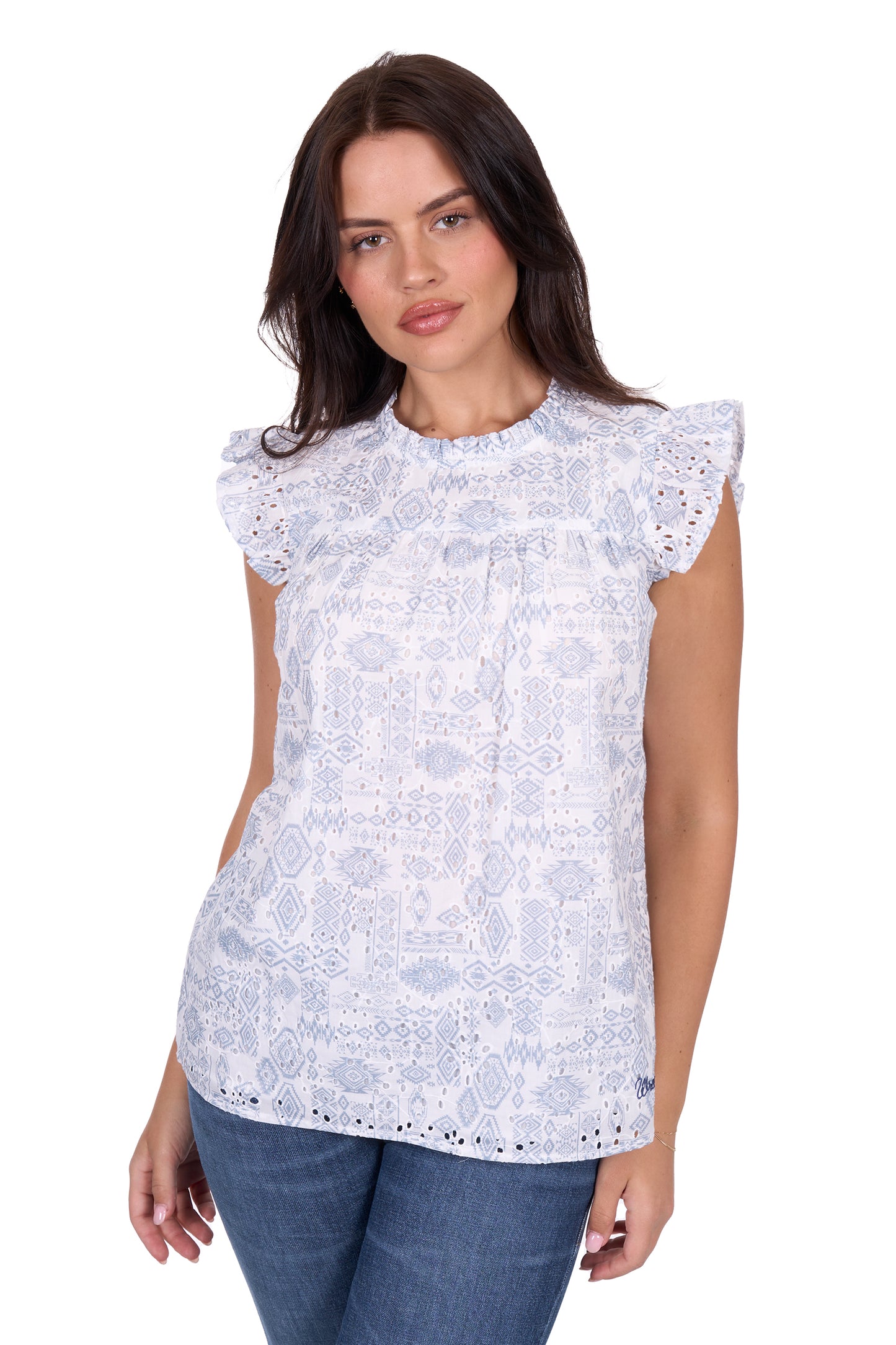 Wrangler Ladies Harlow Sleeveless Blouse - X5S2537444