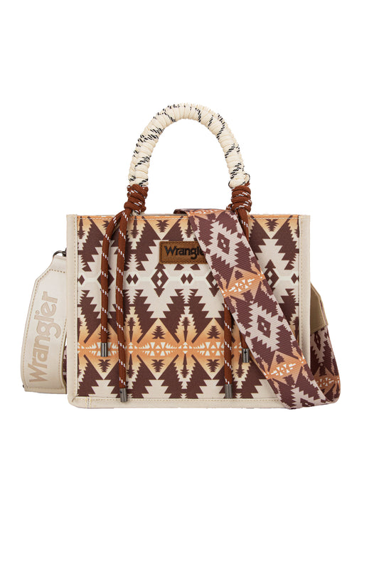Wrangler Southwestern Rope Handle Bag - X5S2901BAG - Mocha