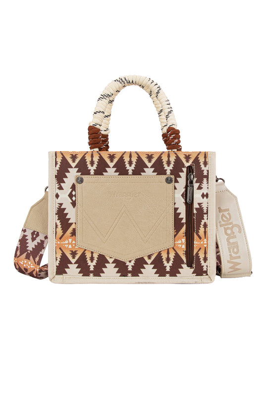 Wrangler Southwestern Rope Handle Bag - X5S2901BAG - Mocha