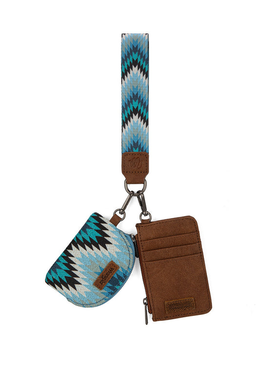 Wrangler Nevada Dual Pouch Wristlet - Blue