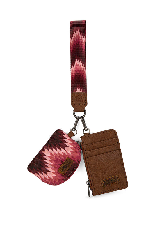 Wrangler Nevada Dual Pouch Wristlet - Pink