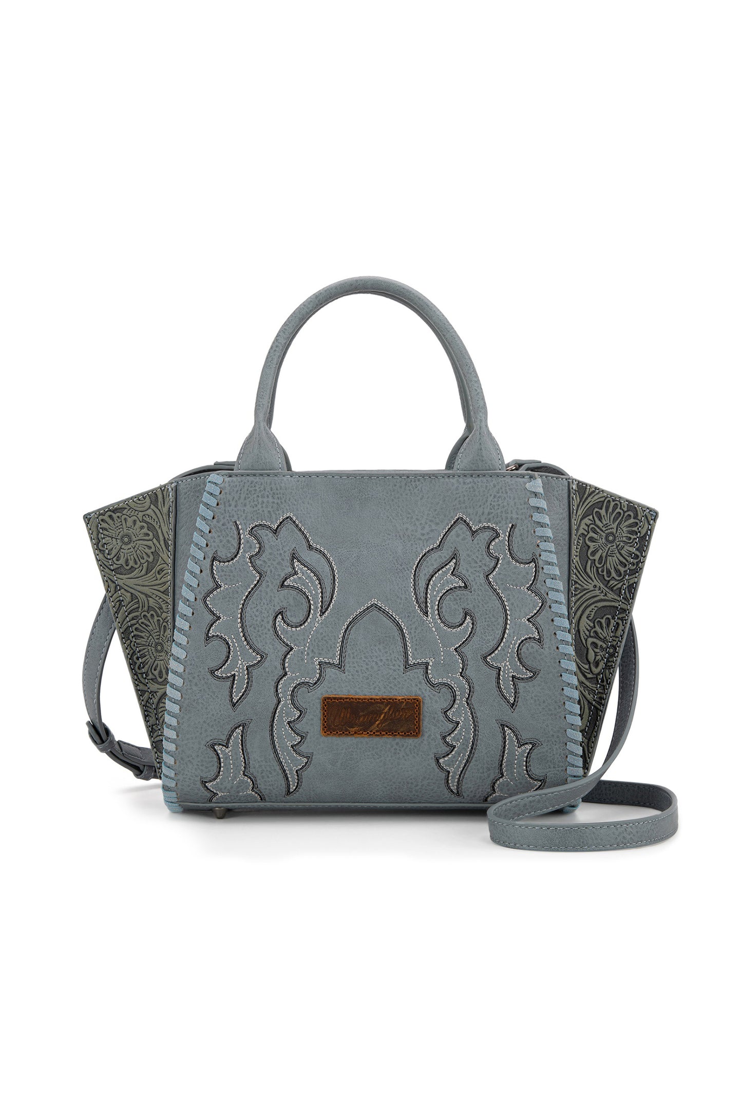 Wrangler Embroidered Tote Bag - Blue