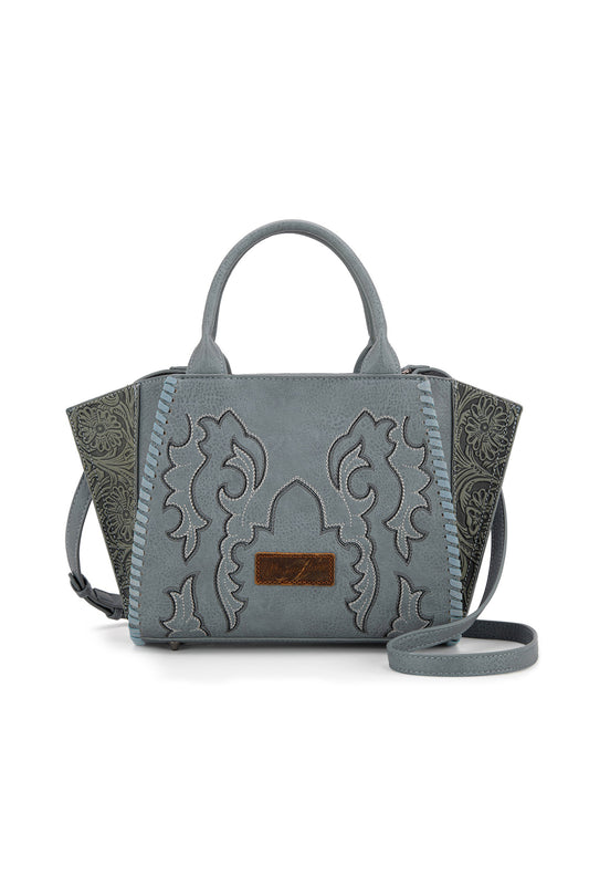 Wrangler Embroidered Tote Bag - Blue