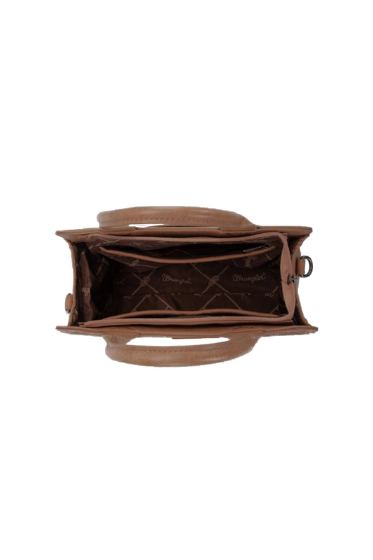 Wrangler Embroidered Crossbody Bag - Camel