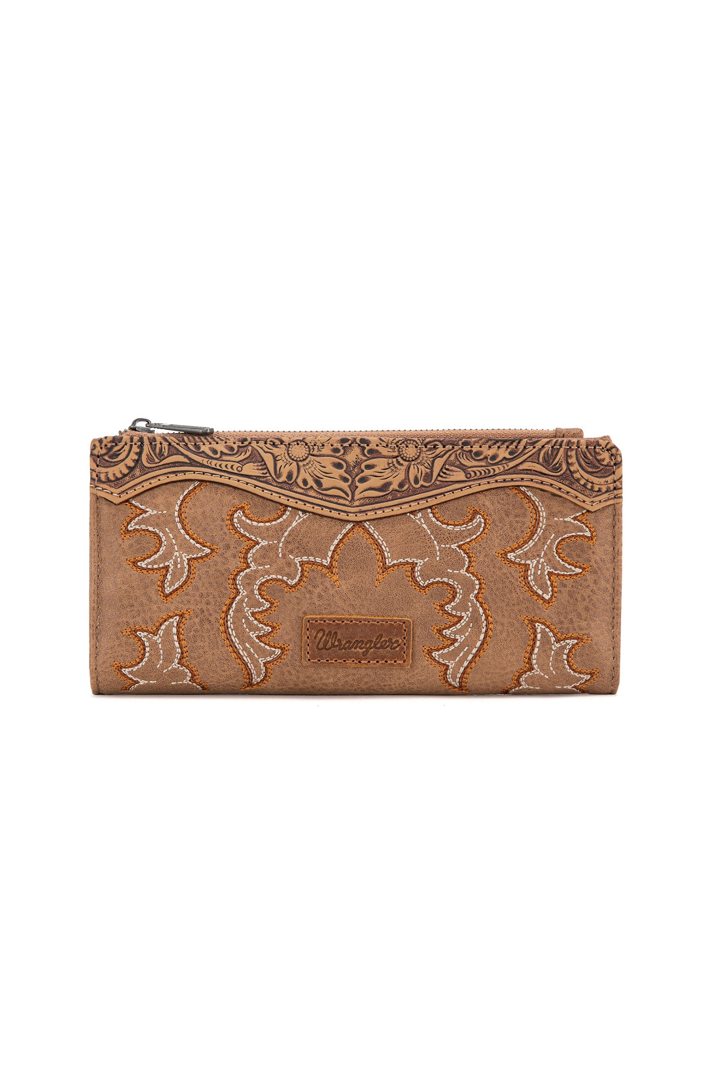 Wrangler Embroidered Wallet - Camel
