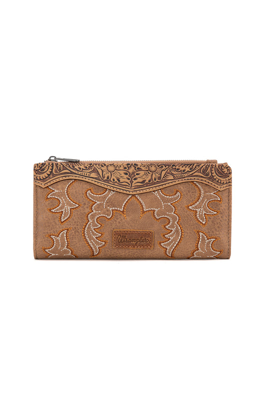 Wrangler Embroidered Wallet - Camel