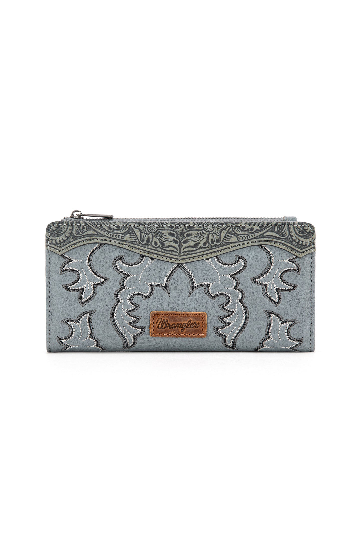 Wrangler Embroidered Wallet - Blue