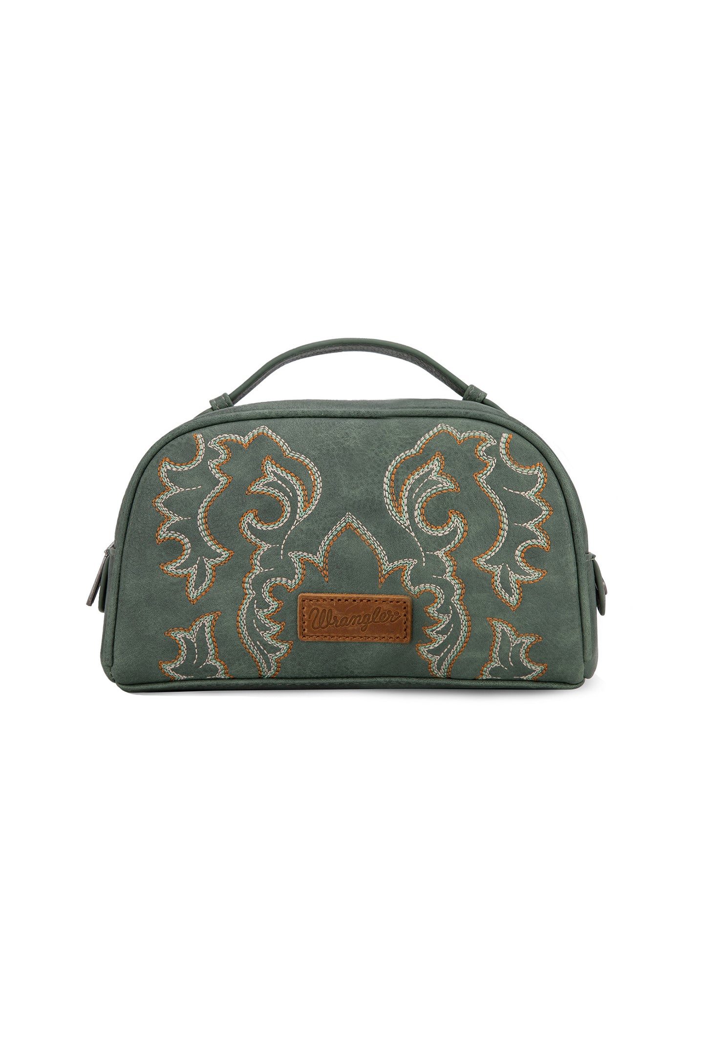 Wrangler Embroidered Cosmetic Bag - Sage