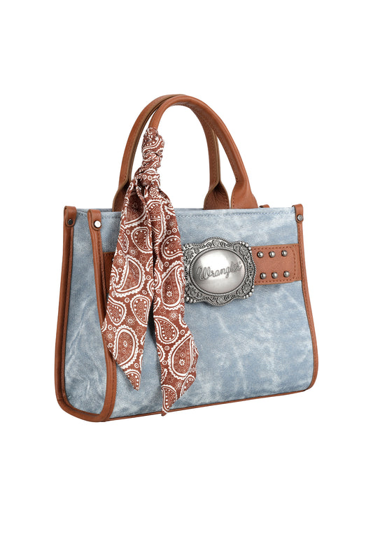 Wrangler Feature Buckle Bag - Light Blue