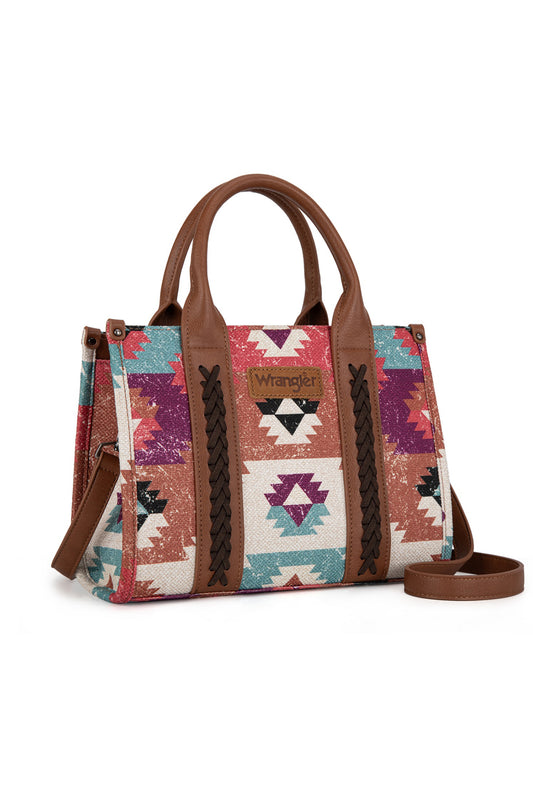 Wrangler Zena Aztec Crossbody Bag - Coffee