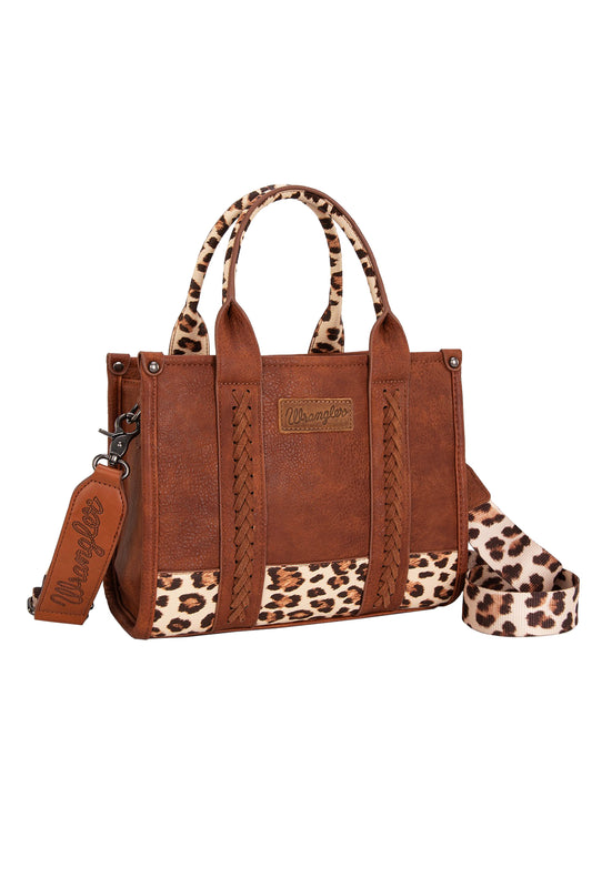 Wrangler Leopard Print Crossbody Bag - X5S2934BAG - Tan