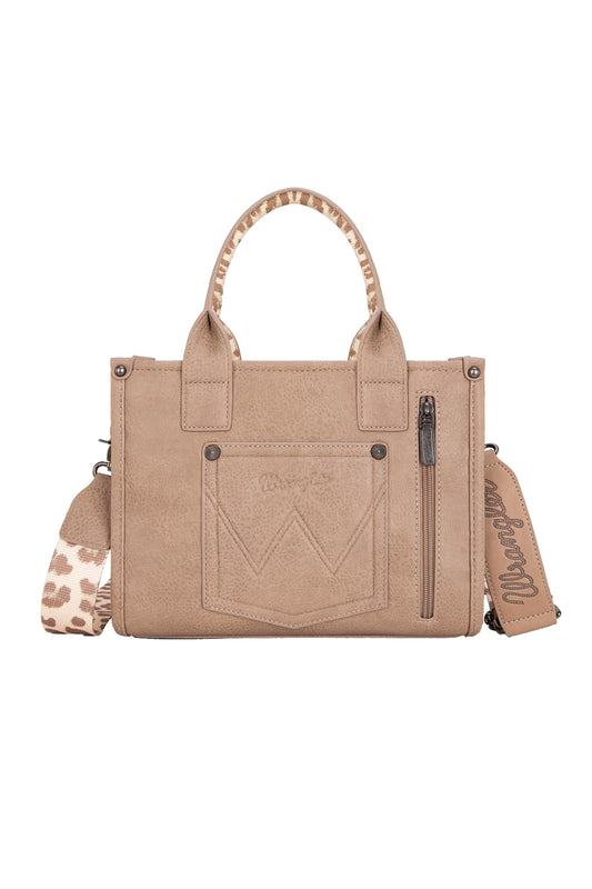 Wrangler Leopard Print Crossbody Bag - X5S2934BAG - Taupe