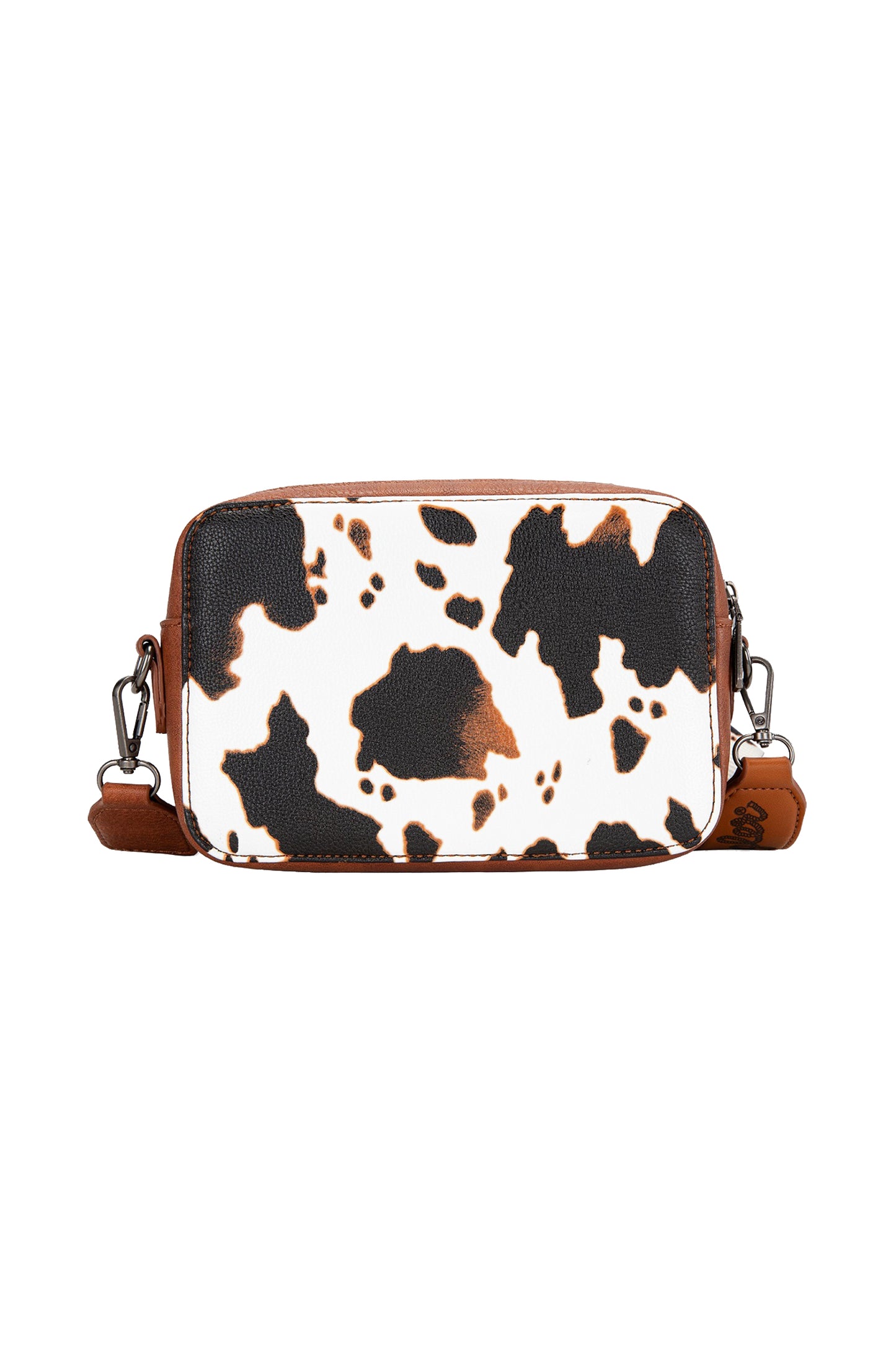 Wrangler Cow Print Small Crossbody Bag - X5S2936BAG - Dark Tan