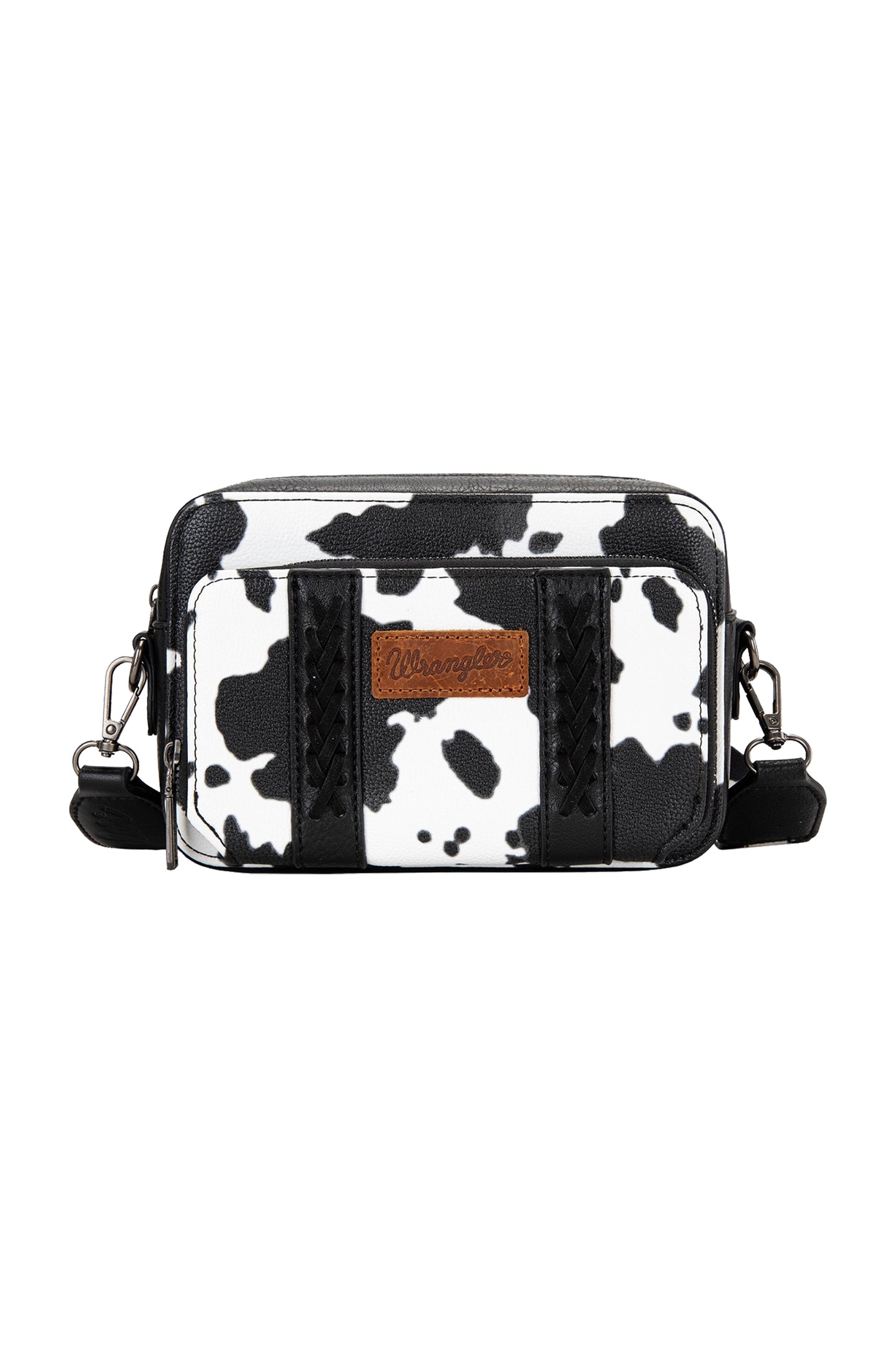 Wrangler Cow Print Small Crossbody Bag - X5S2936BAG - Black