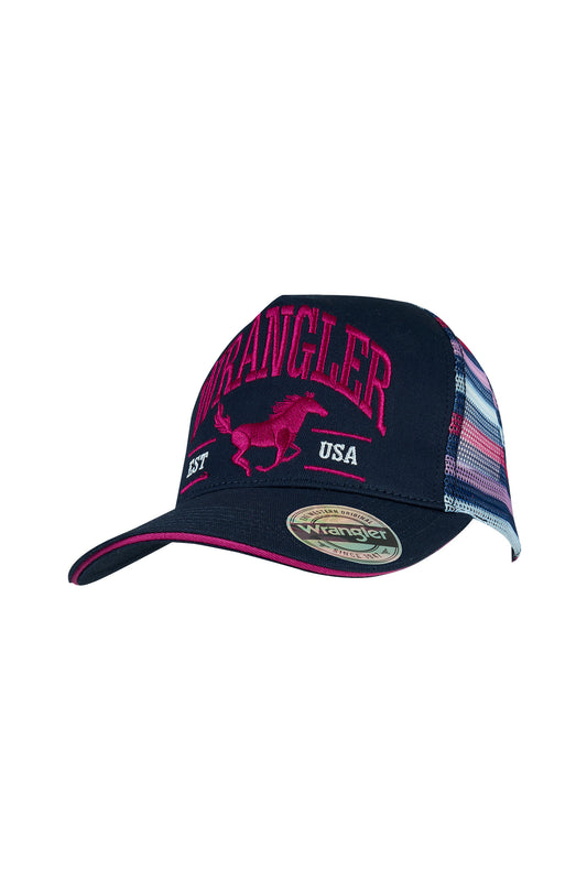 Wrangler Eliza High Profile Ponytail Trucker Cap