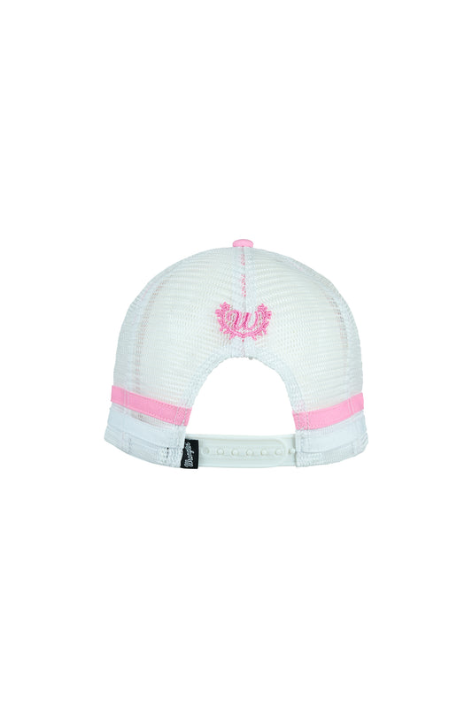 Wrangler Lyndel High Profile Ponytail Trucker Cap - Pink