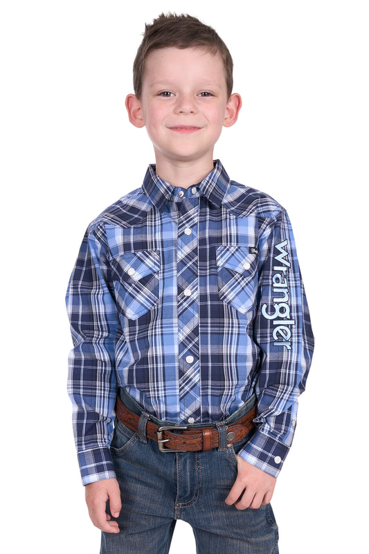 Wrangler Boys Billy L/S Logo Shirt