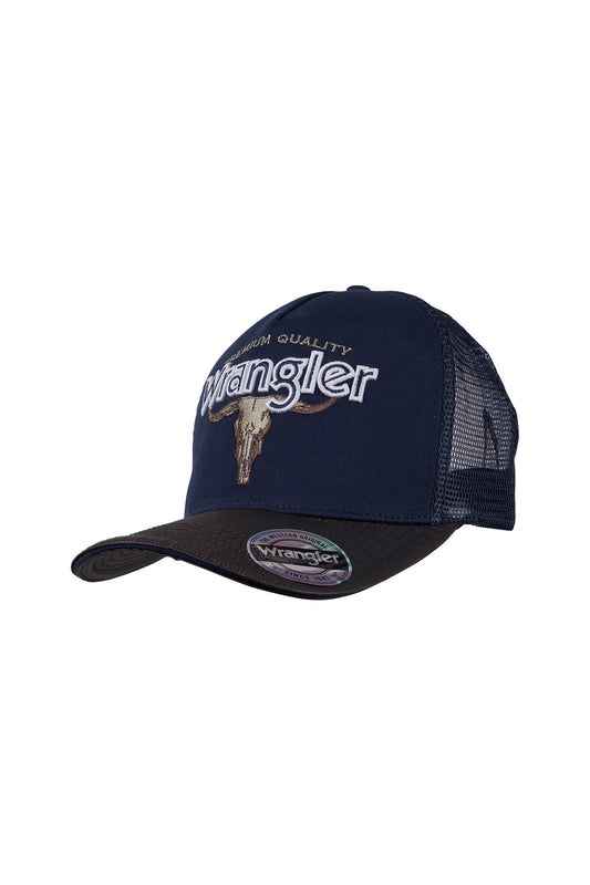 Wrangler Sam High Profile Trucker Cap - Navy