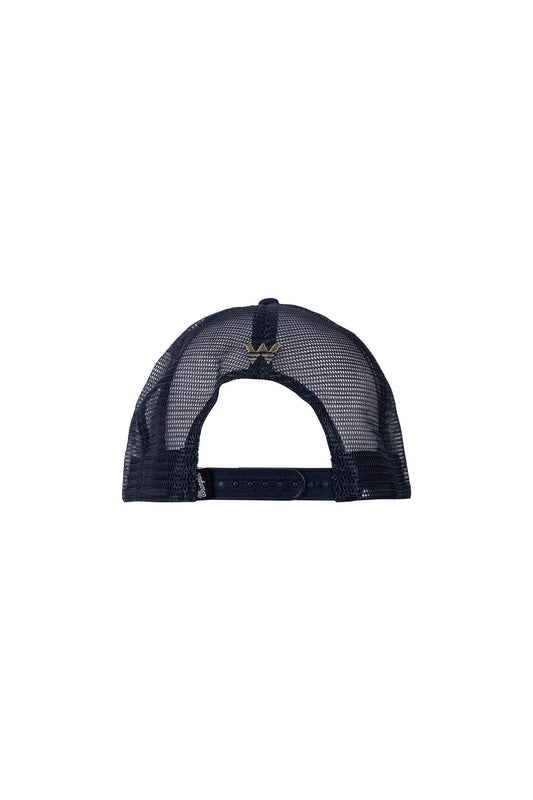 Wrangler Sam High Profile Trucker Cap - Navy