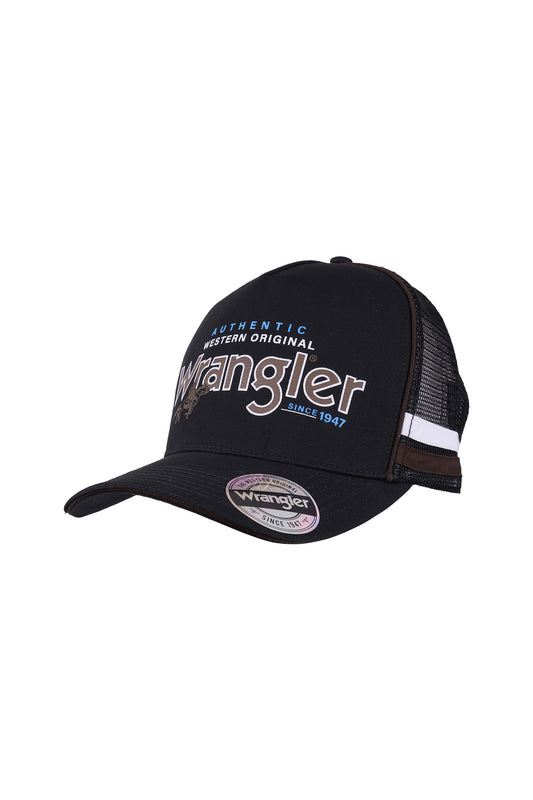 Wrangler Liam High Profile Trucker Cap - Black