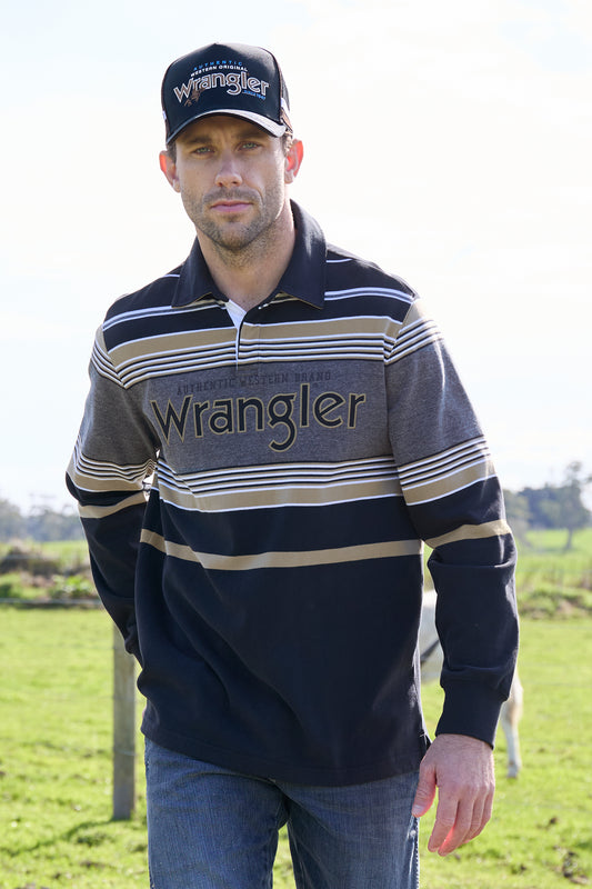 Wrangler Liam High Profile Trucker Cap - Black