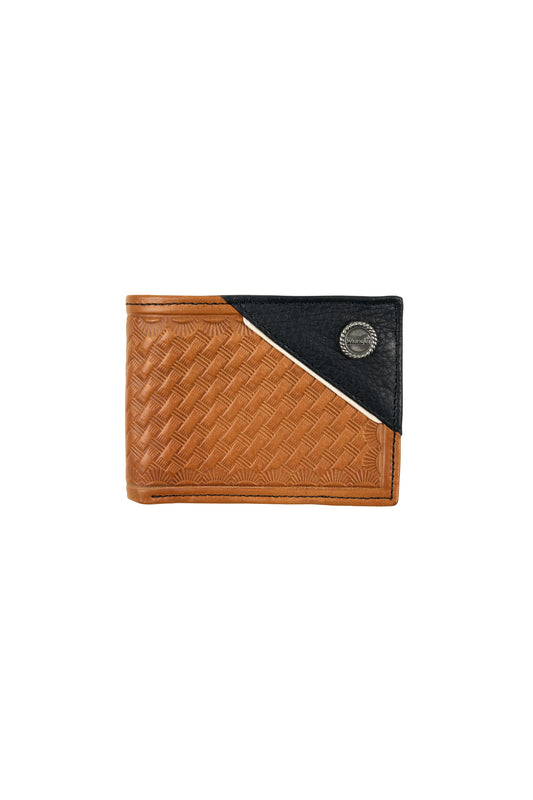 Wrangler Sawyer Wallet - Tan and Black