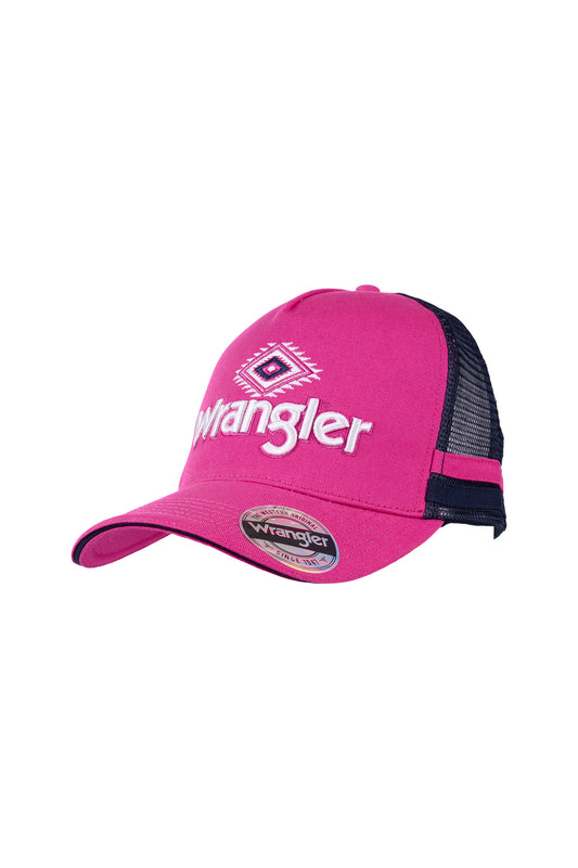 Wrangler Jamie High Profile Trucker Cap - Pink