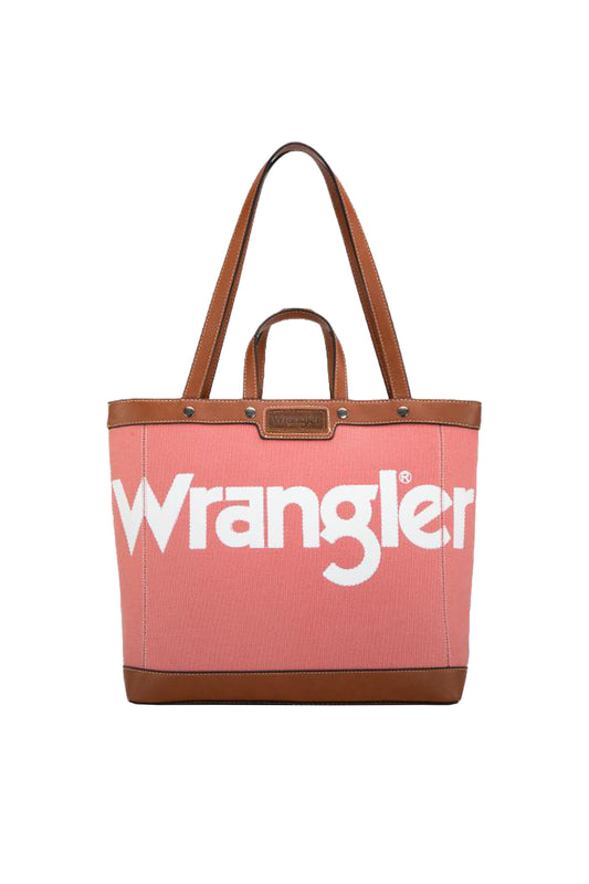 Wrangler Canvas Iconic Logo Tote - Pink - X5W2985BAG