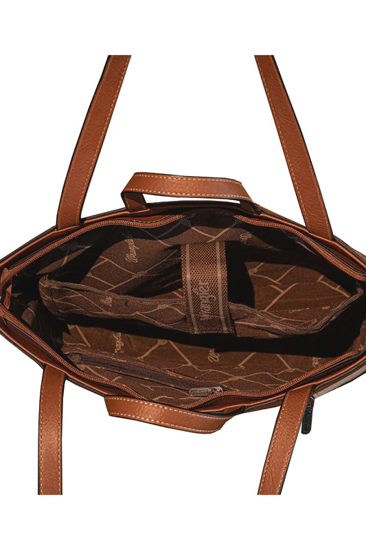 Wrangler Canvas Iconic Logo Tote - Pink - X5W2985BAG