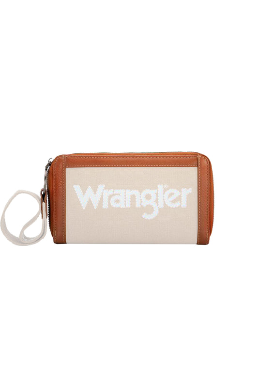 Wrangler Canvas Iconic Logo Wallet - Natural - X5W2986WLT