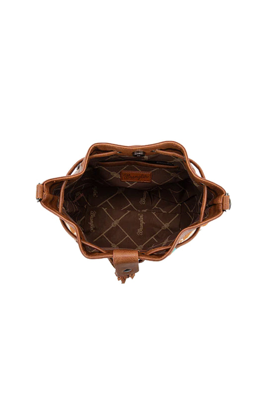 Wrangler Maya Aztec Bucket Bag - Tan - X5W2992BAG