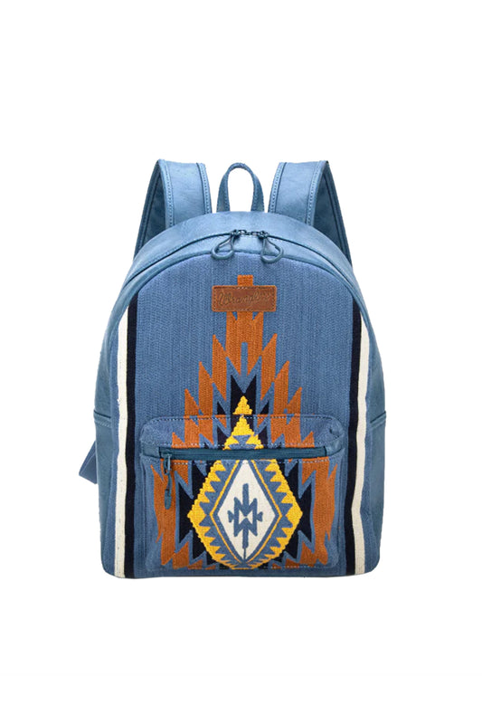 Wrangler Maya Aztec Backpack - Blue - X5W2995BPK