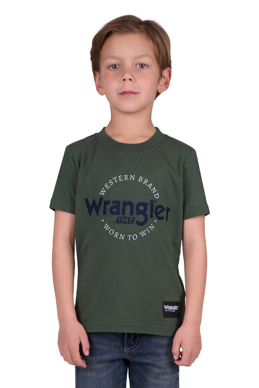 Wrangler Boys Cole S/S Tee - Cypress