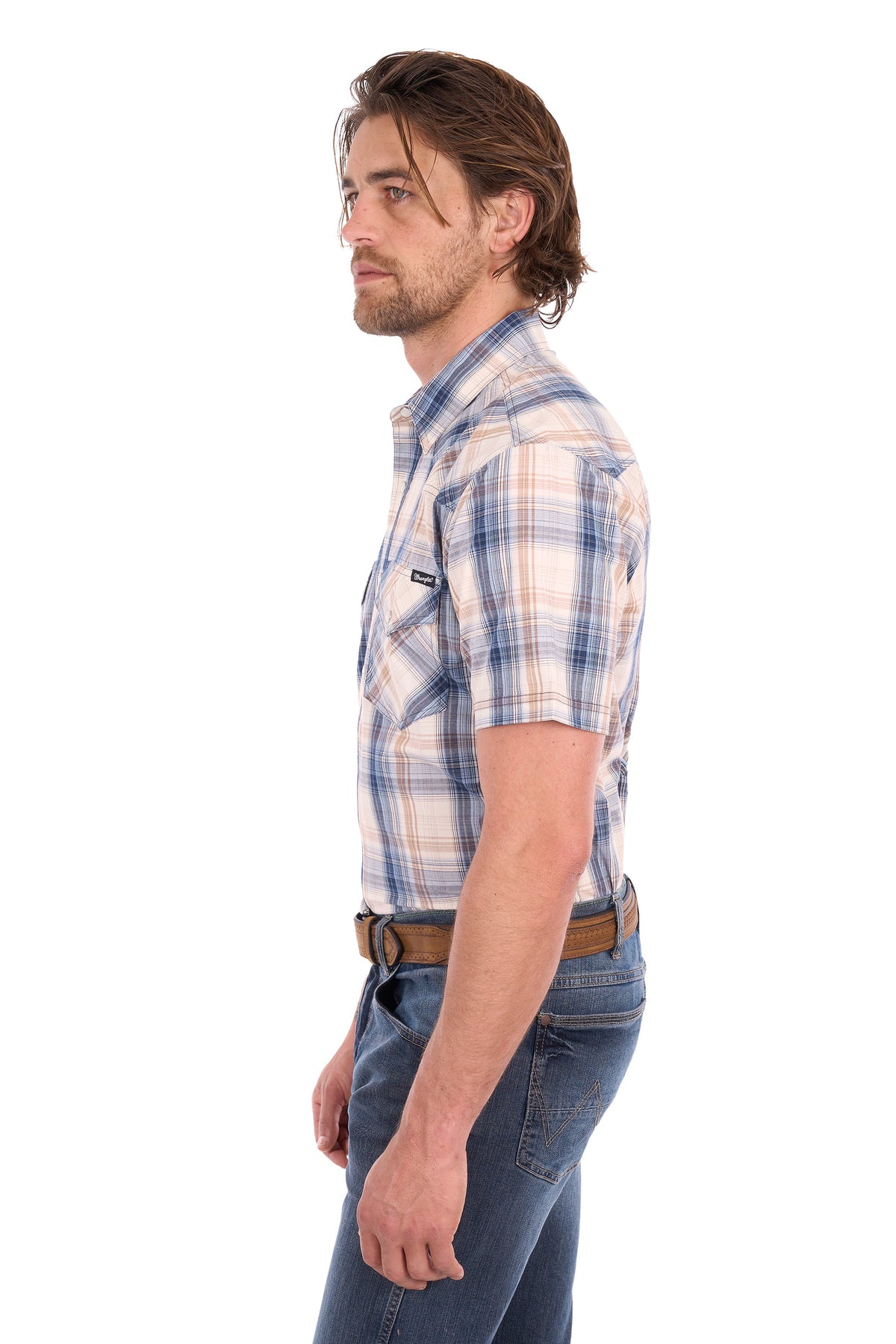 Wrangler Mens Adrian Check S/S Shirt - X6S1117672