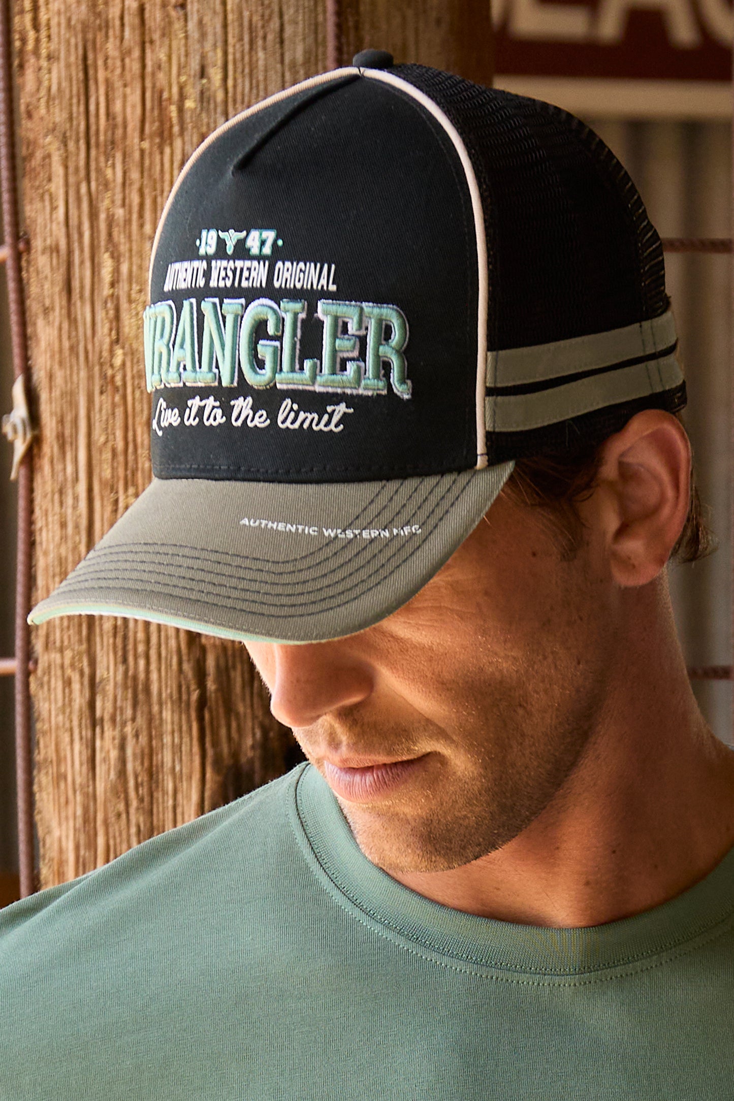 Wrangler Layton High Profile Trucker Cap - X6S1945CAP