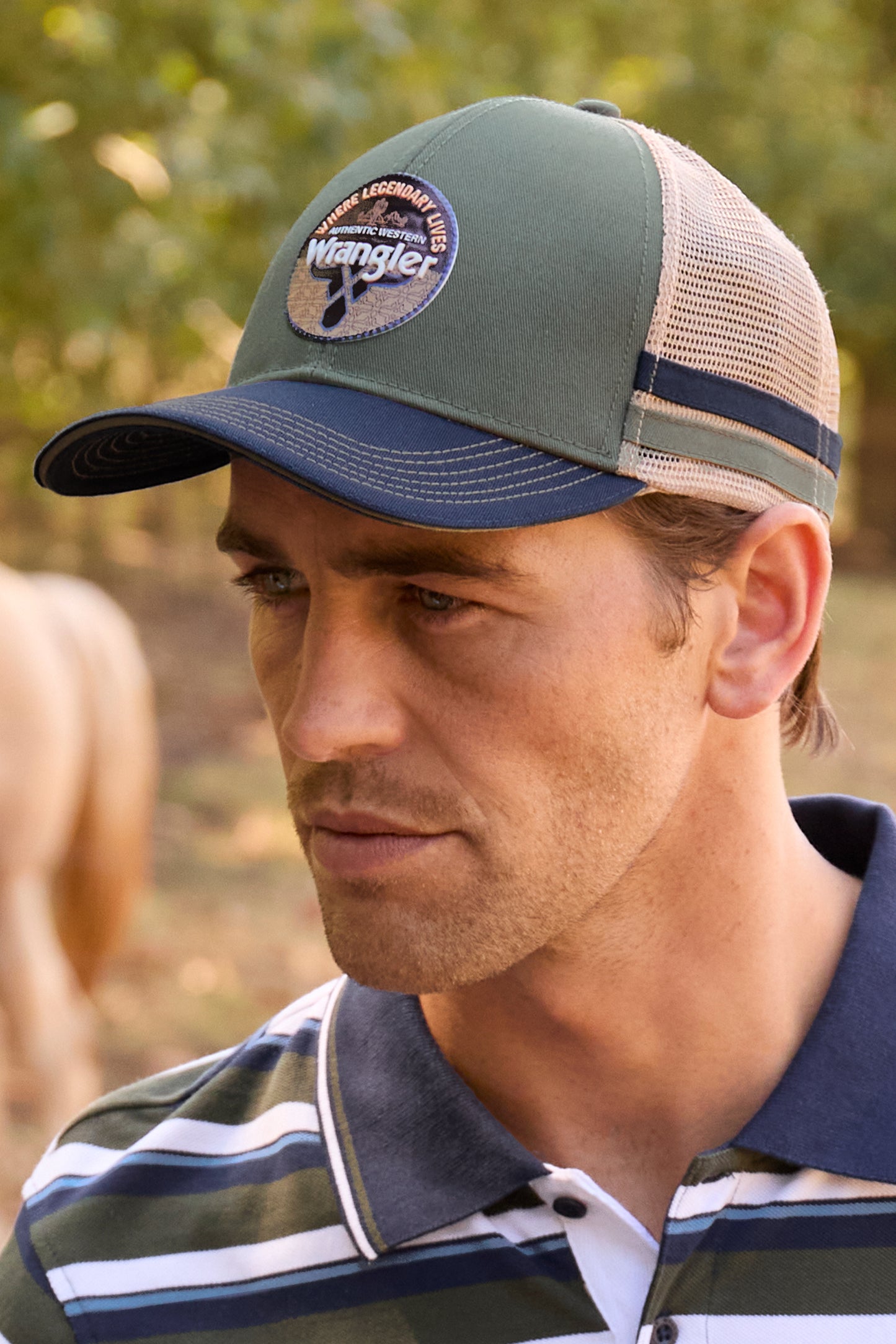 Wrangler Neil 6 Panel Trucker Cap - X6S1950CAP