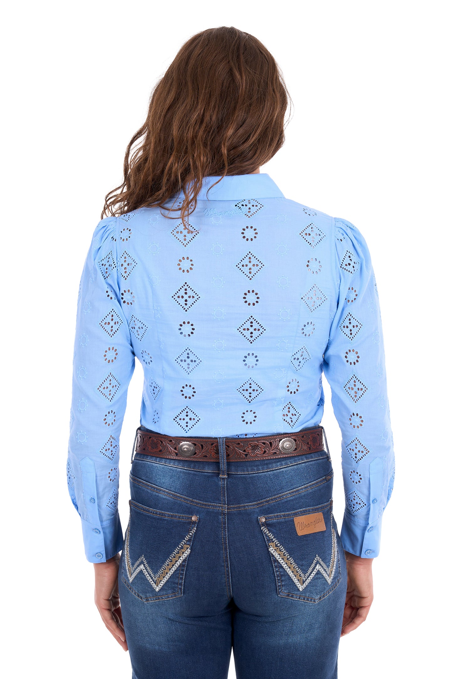 Wrangler Ladies Fleur L/S Shirt - Cornflower - X6S2104600