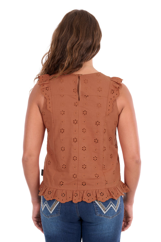 Wrangler Ladies Grace Sleeveless Blouse - X6S2502615