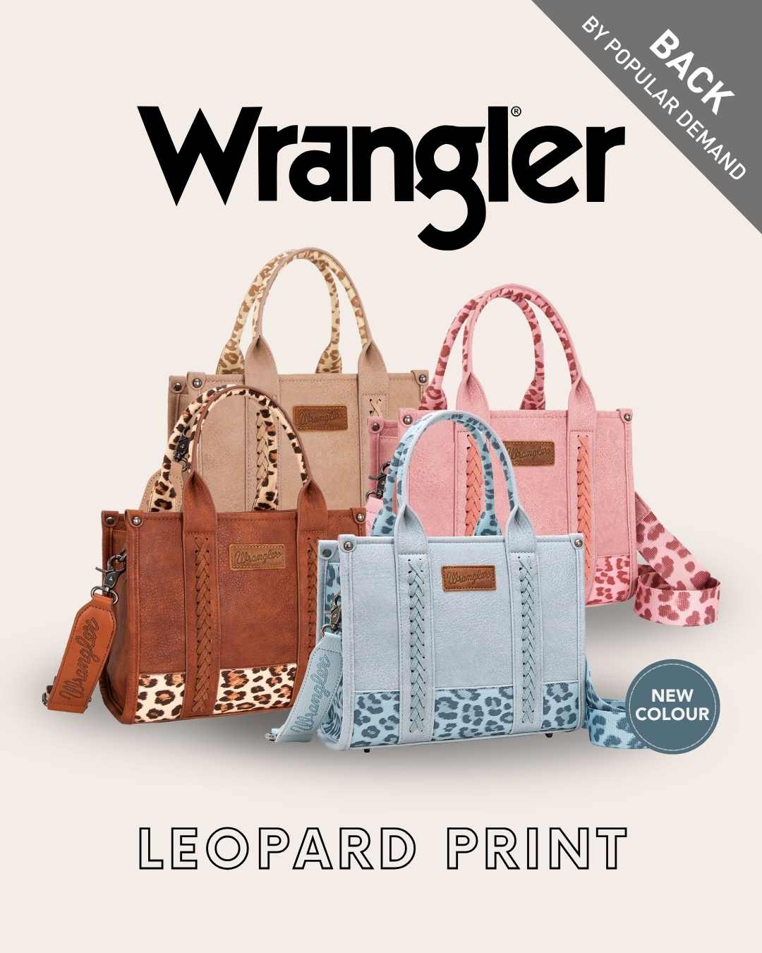 Wrangler Leopard Print Crossbody Bag - X6S2934BAG