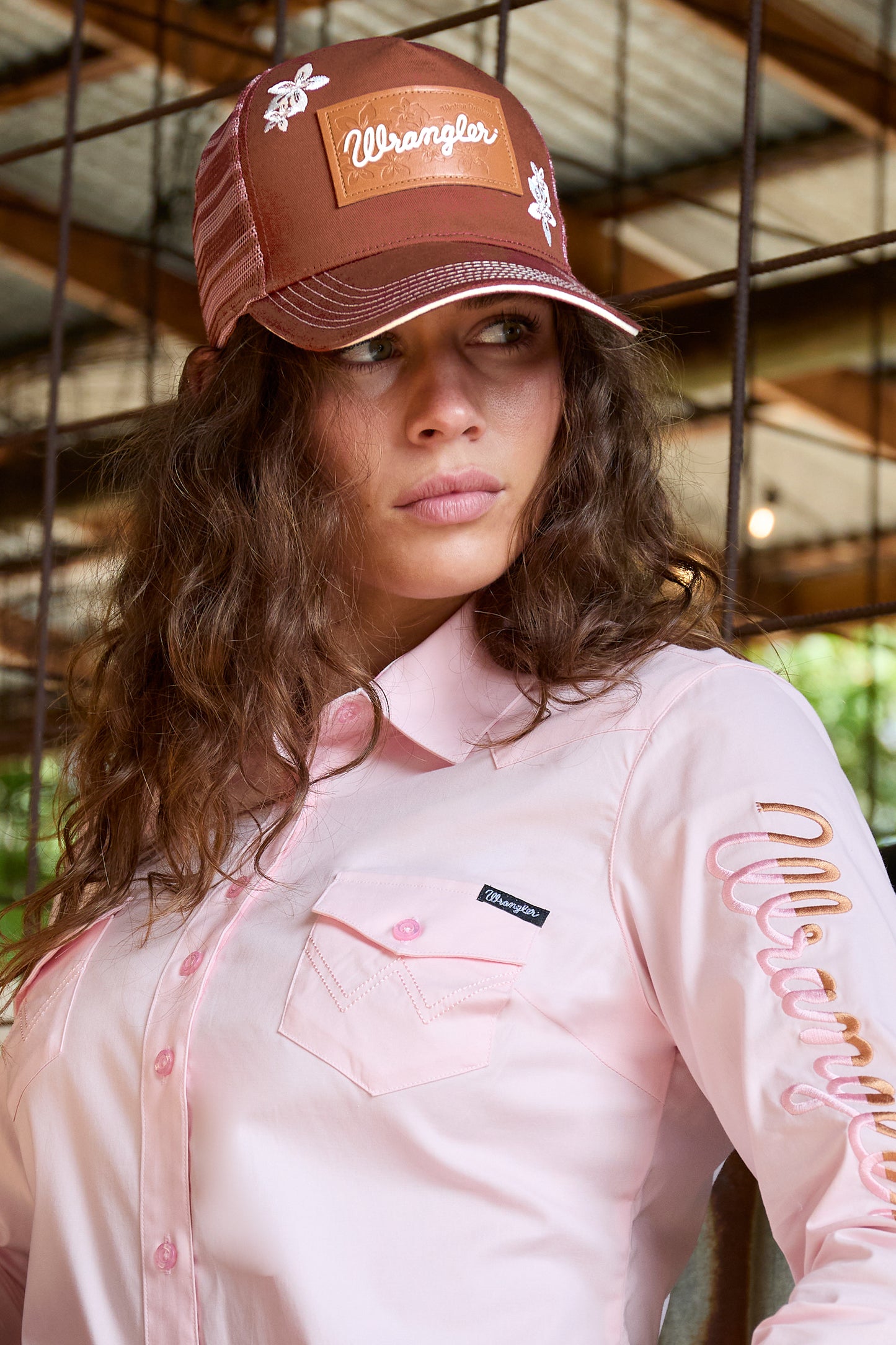 Wrangler Jenna High Profile Ponytail Trucker Cap - X6S2939CAP